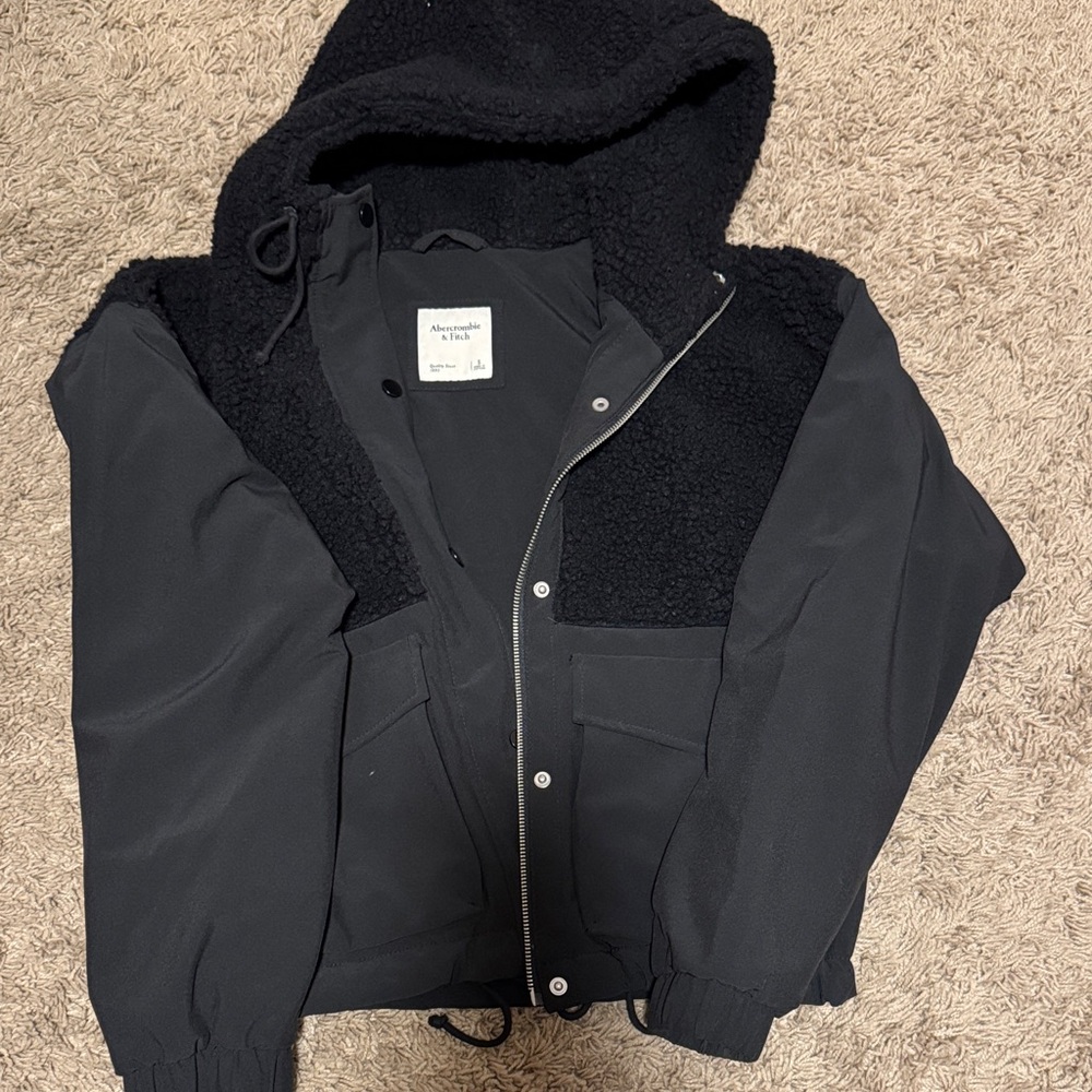 Abercrombie Black Hooded Jacket